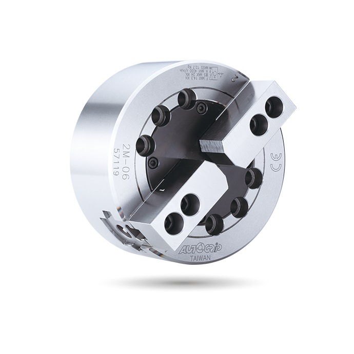 2M Non-Thru-Hole Long Stroke 2-Jaw Lathe Chuck